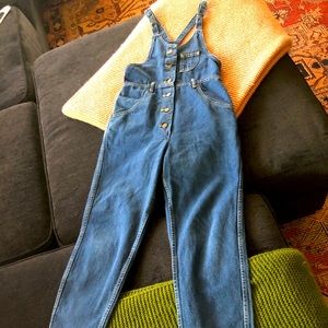 Lee button up 70s overalls jumpsuit